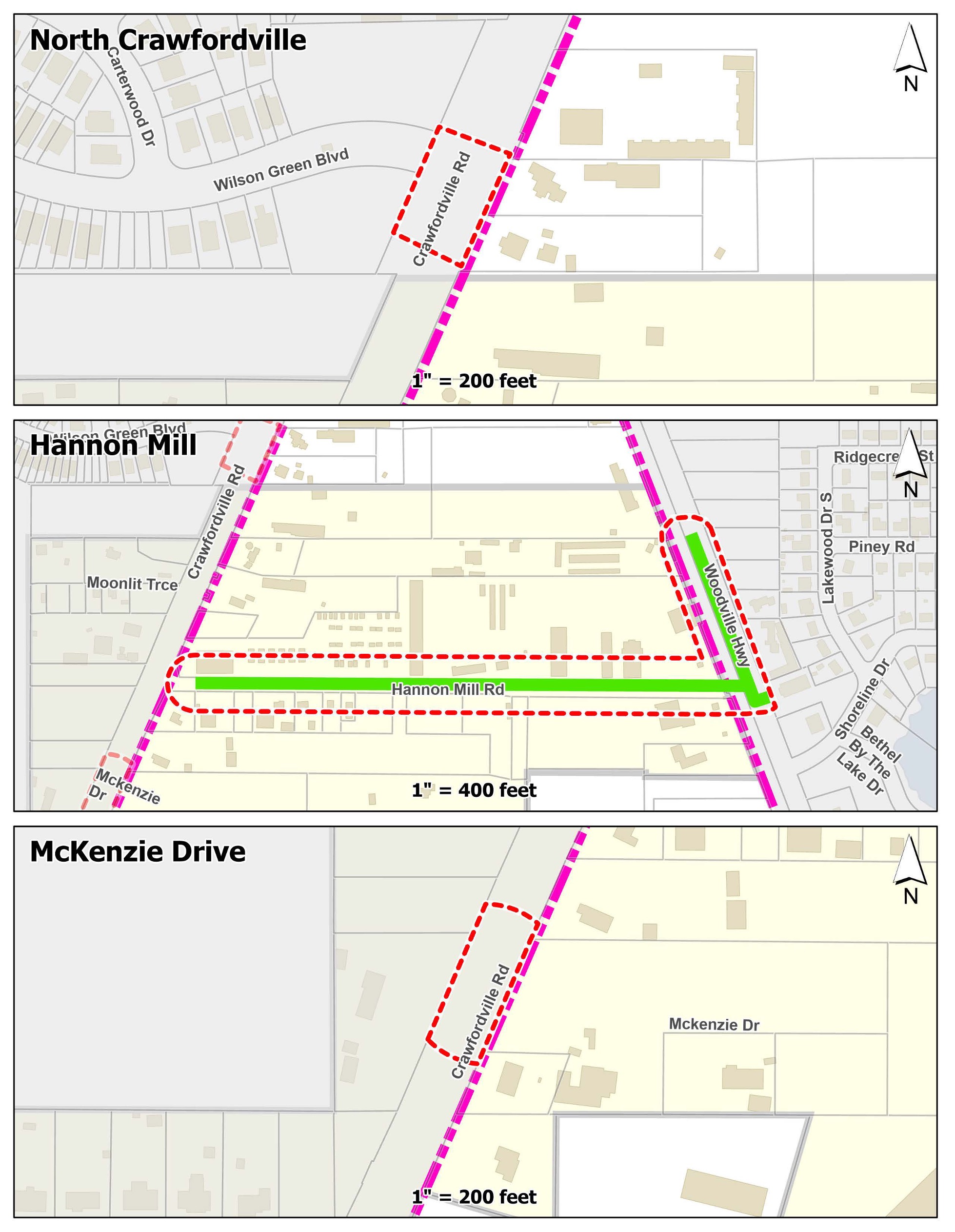 a map of the first phase of the project construction